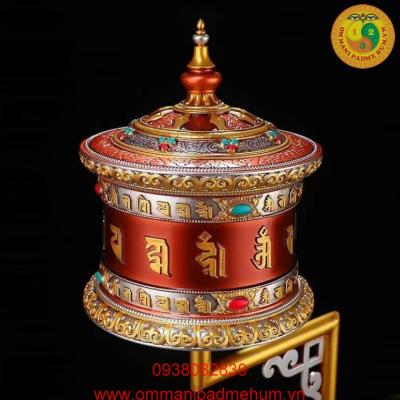 Kinh luân nhạc Om Mani Padme Hum chạy bằng điện và pin
